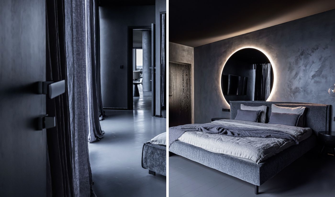 Grey Penthouse: a “dark” style opting for the Project collection from ... - Soft Gray Penthouse Apartment Decor