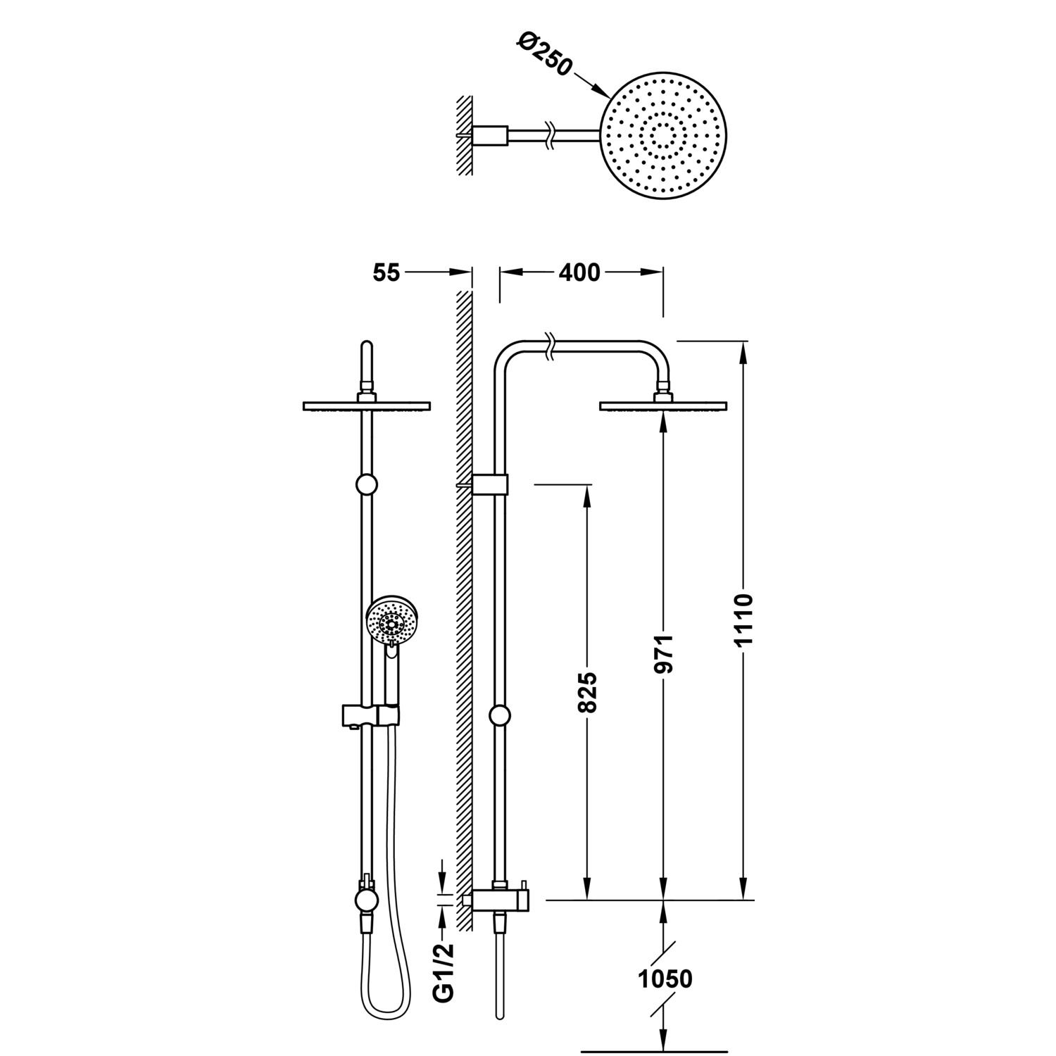 * Set16 GROHE Eurosmart Cosmopolitan набор№16 2-х со стойкой скрытого ...
