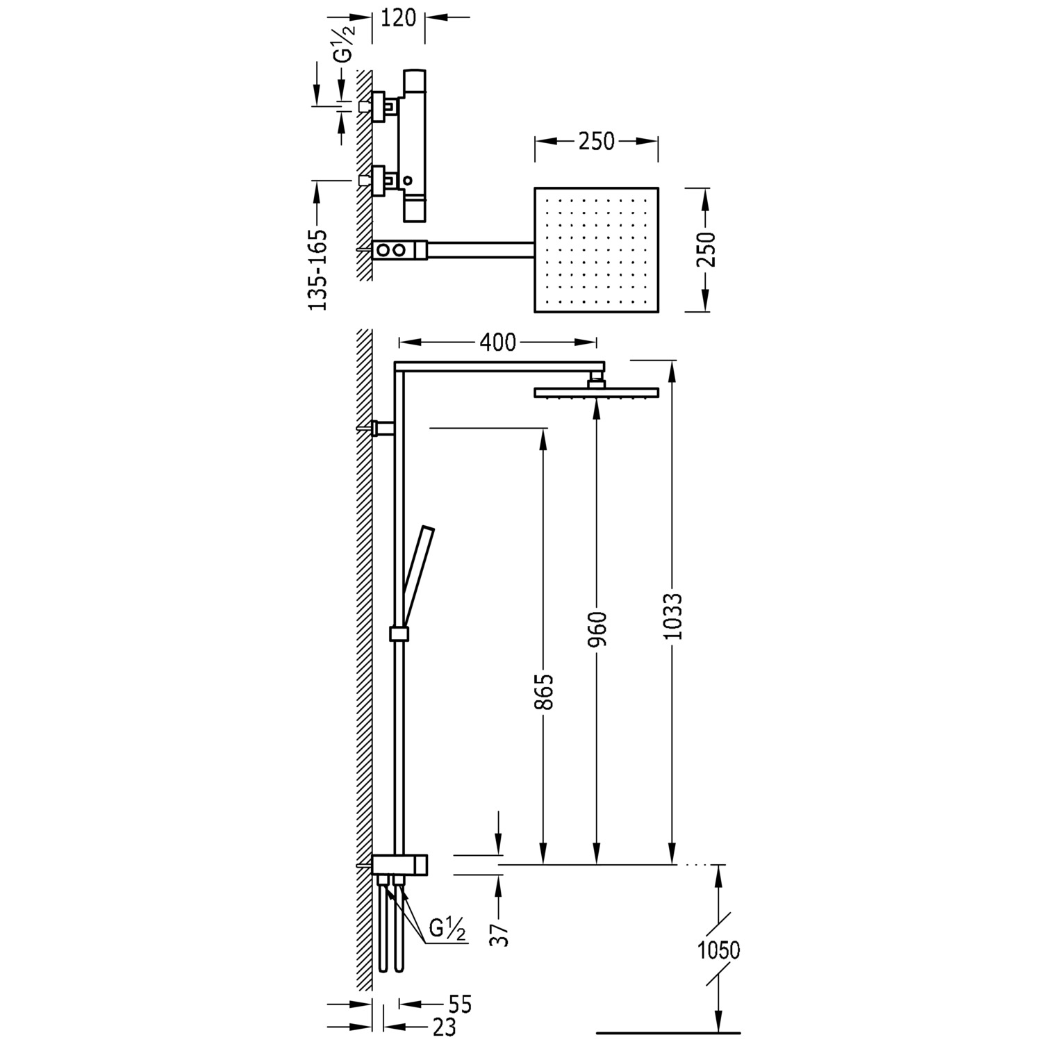 Miscelatore Termostatico Doccia DEPTUNA - Controllo Temperatura 0-50°C, Ottone Cromato - Foto 12
