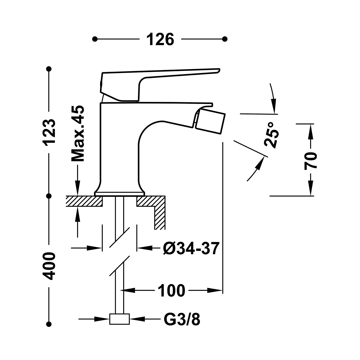 Misure e dimensioni 22212001