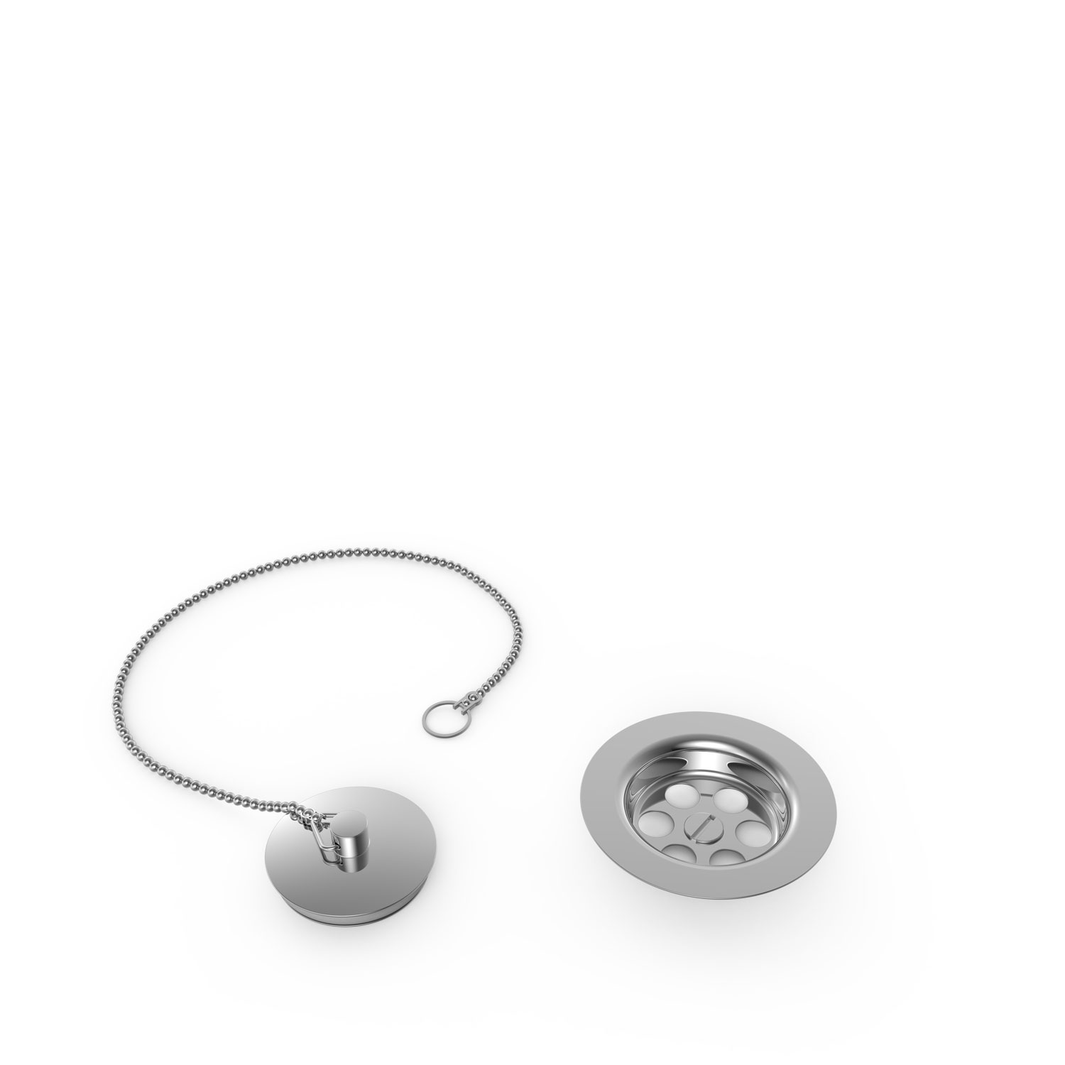 Tappo Per Scarico Lavandino In Gomma Uxcell - 2 Pezzi Blu Chiaro, Vestibilità 34,5-37 Mm Con Anello