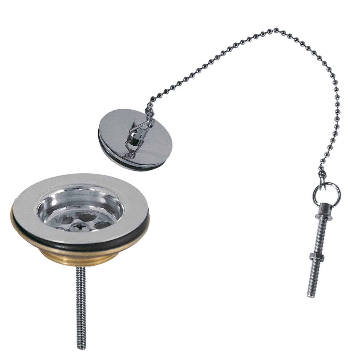 Kit Bonde D'évier Cuisine Acier Inoxydable 114mm – Contrôle Par Câble, Clapet Anti-retour, Filtration Aliments - 6