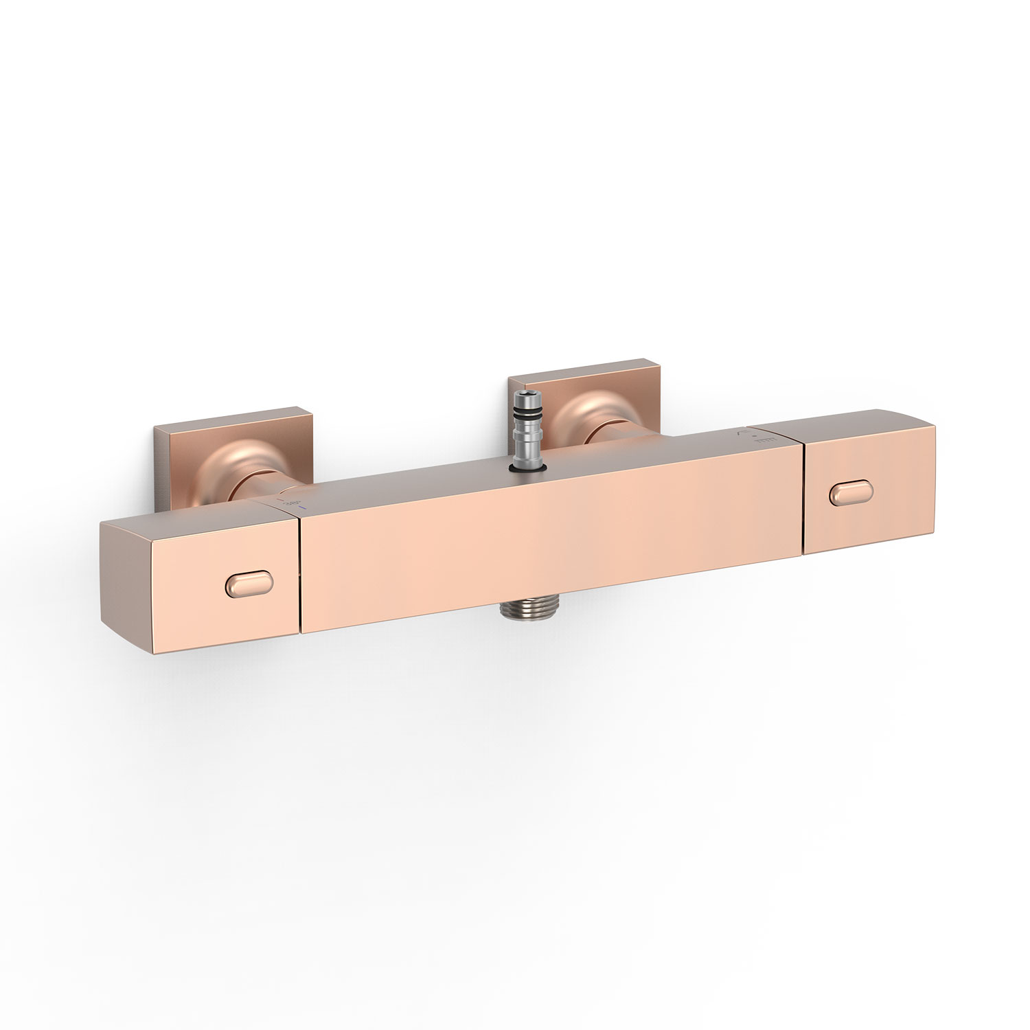 Mice Thermostatische Duschstange Aus Edelstahl – Mit Thermostatischer Armatur, Brause & Griff – Verchromt