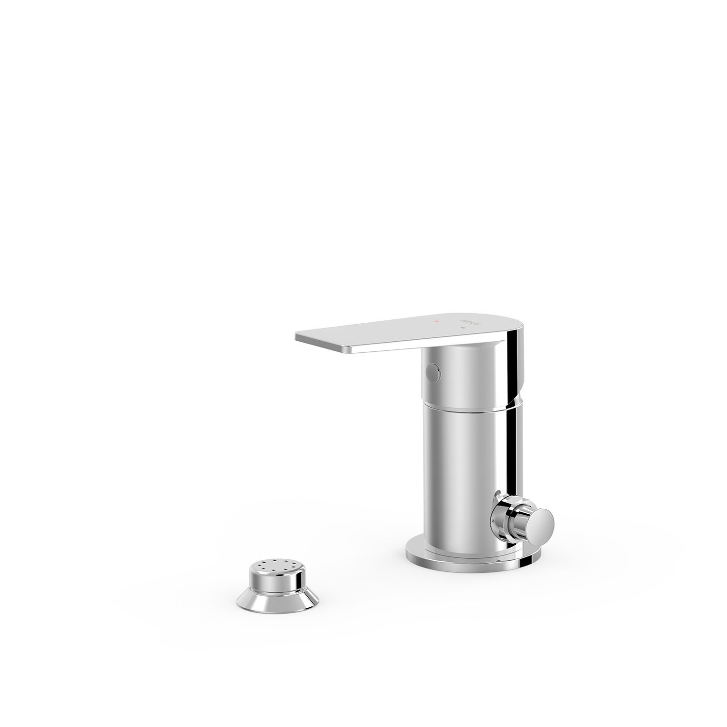 PROJECT-TRES Grifo monomando para bidé con transferencia a duchita