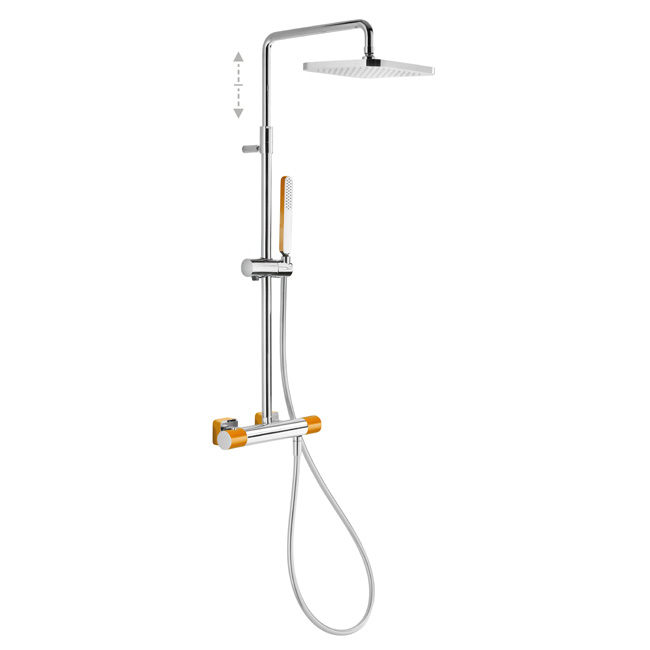 TRESMOSTATIC 2-way wall-mounted thermostatic shower mixer tap set