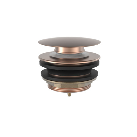 3 Pezzi Tappo Di Scarico A Pulsante Per Lavandino E Vasca | Coperchio In Rame Con Anello Tenuta In Silicone Da 38mm | Antiruggine Per Cucina E Bagno - 4
