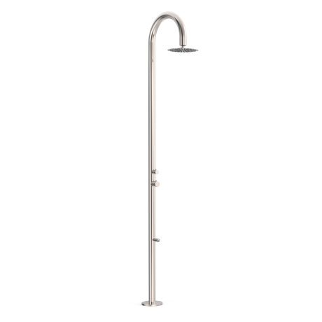 Robinet Mural KANANA Pour évier De Jardin - Laiton Chromé 1/2" - 12 Cm Avec Tamis