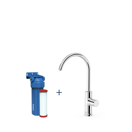 Filtro Agua Potable Kit De Filtro De Agua Para Grifo Bajo Fregadero - Incluye Grifo, Filtro T33 Y Todo Lo Necesario Para Instalación Sistema Purificación Agua Hogar