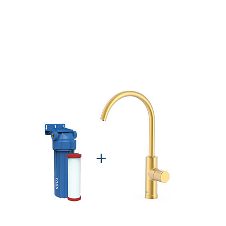 Depuratore d'acqua per rubinetto da cucina 2 pezzi per acqua calda/fredda e acqua filtrata